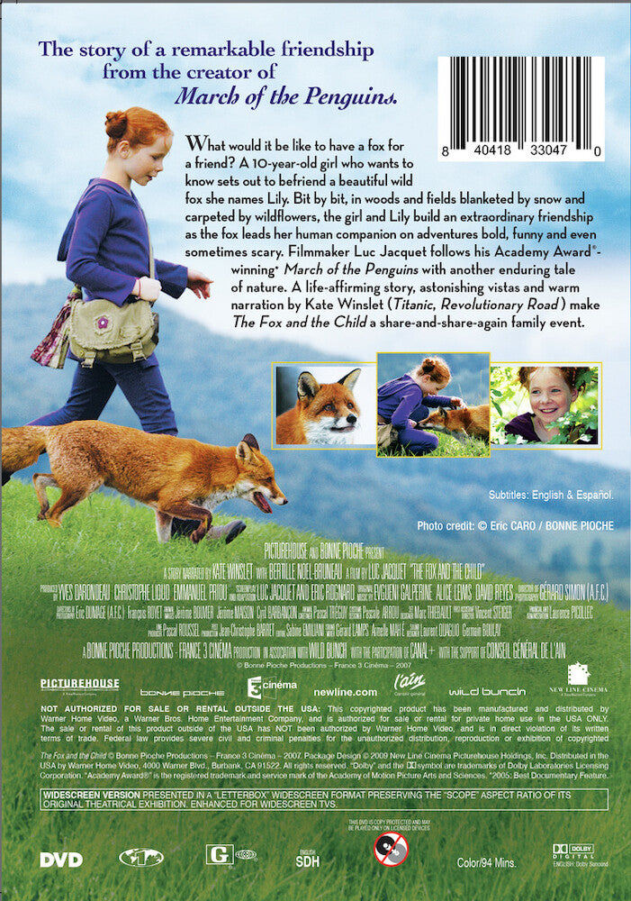 fox and the child - Back Panel - DVD