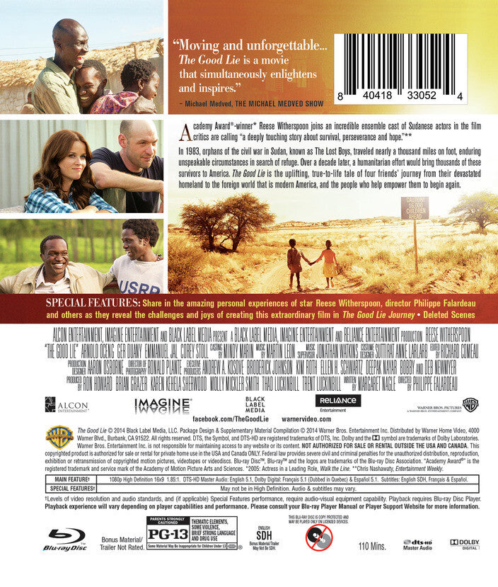 The Good Lie [Blu-ray] - Back Panel - 