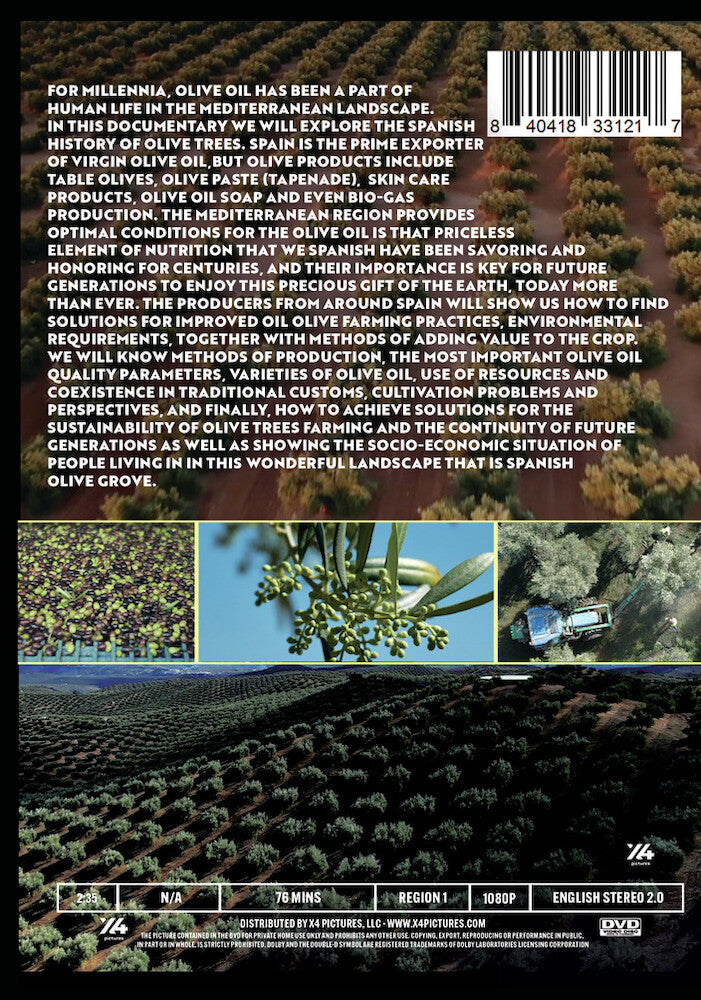 spanish olive grove - Back Panel - DVD