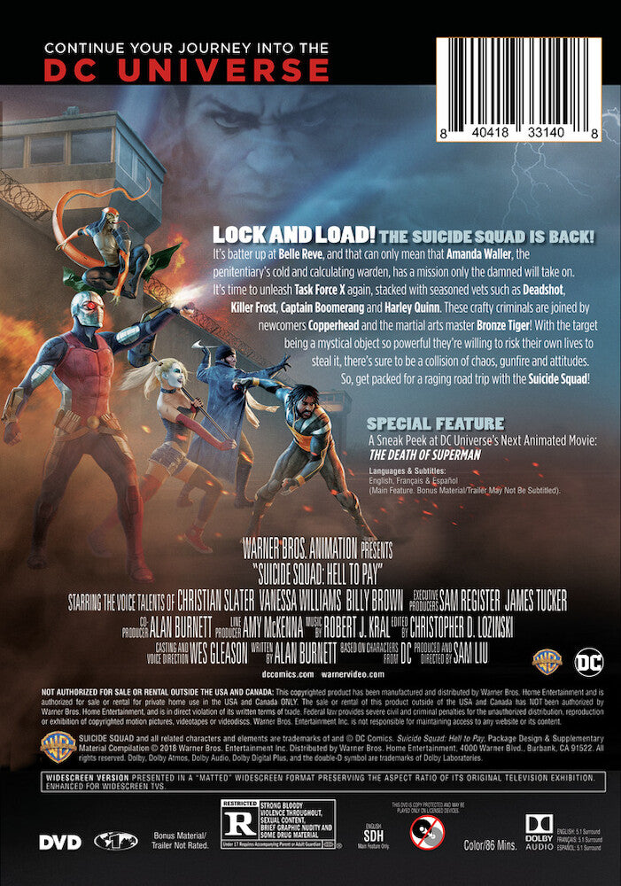 dcu: suicide squad: hell to pay - Back Panel - DVD