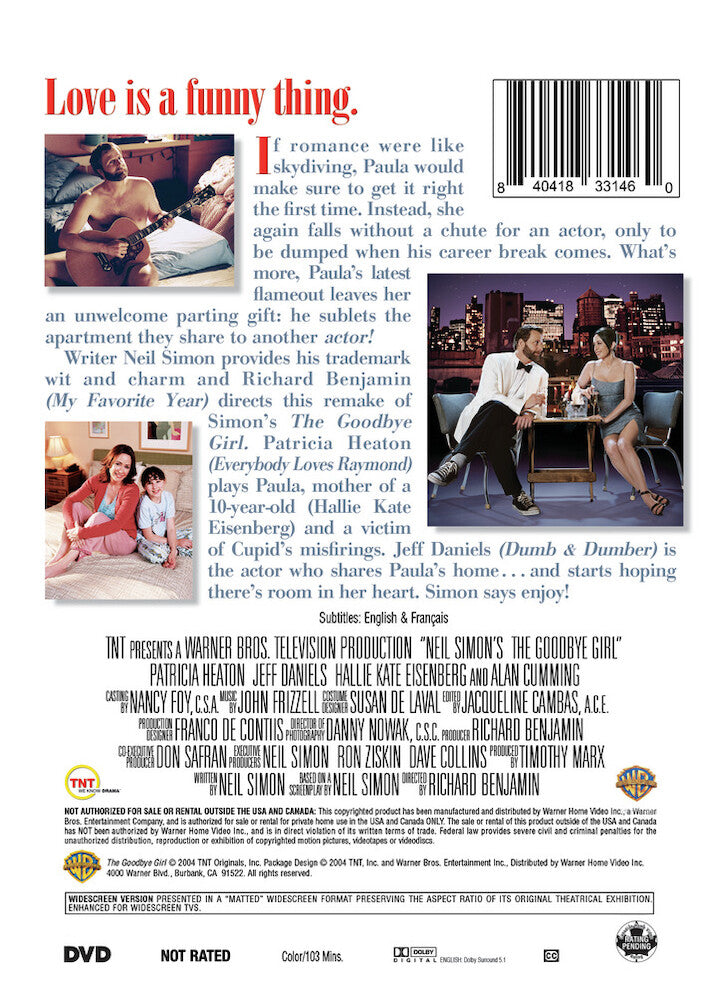 the goodbye girl (2004) - Back Panel - DVD