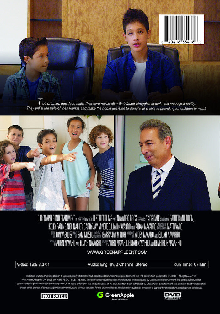 kids can - Back Panel - DVD