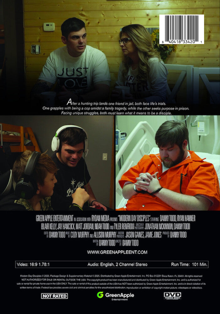 modern day disciples - Back Panel - DVD