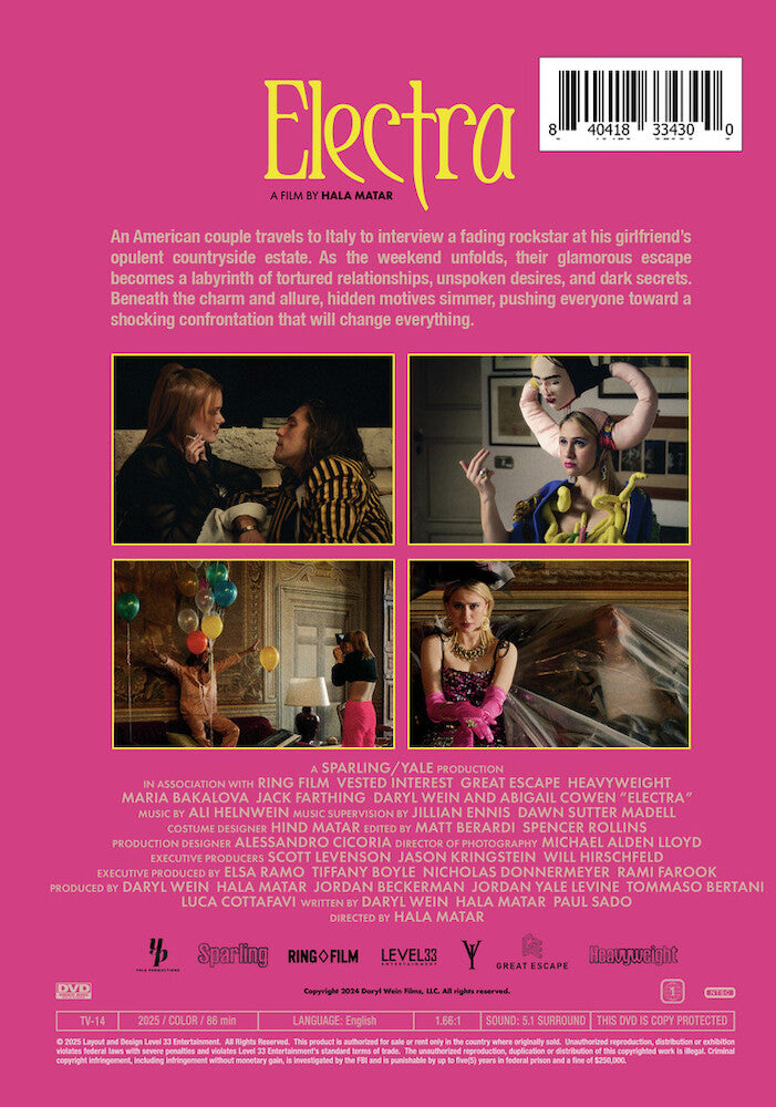 electra - Back Panel - DVD