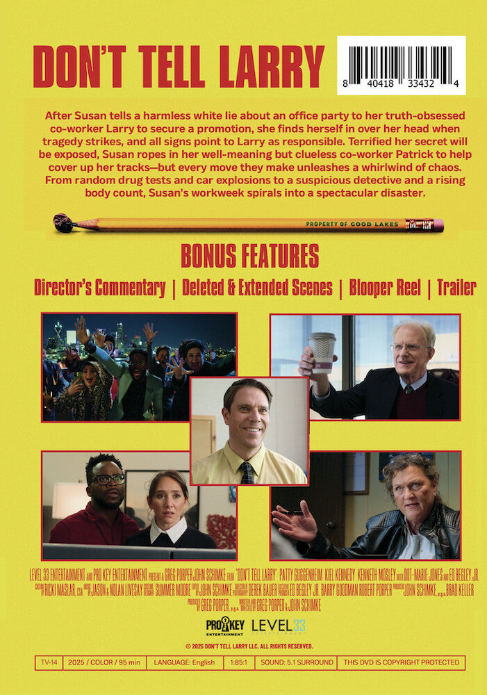 don't tell larry - Back Panel - DVD