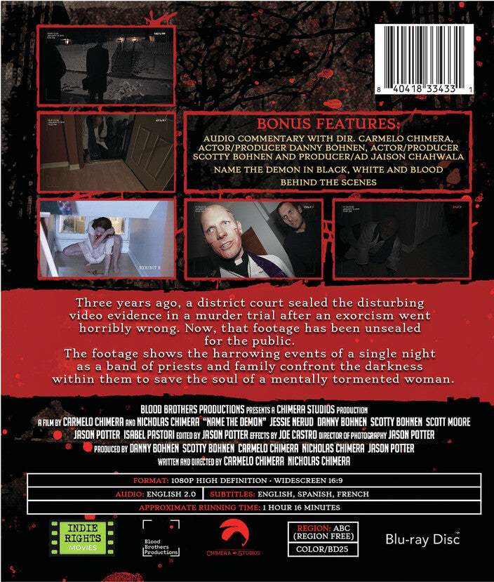 name the demon - Back Panel - Blu-ray