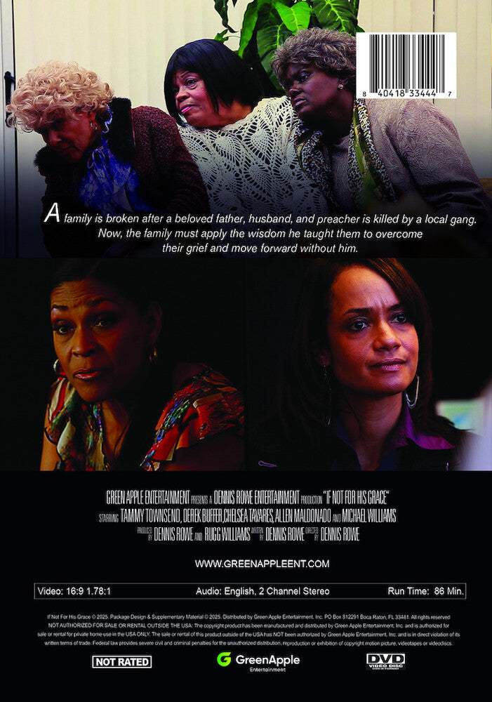 if not for his grace - Back Panel - DVD