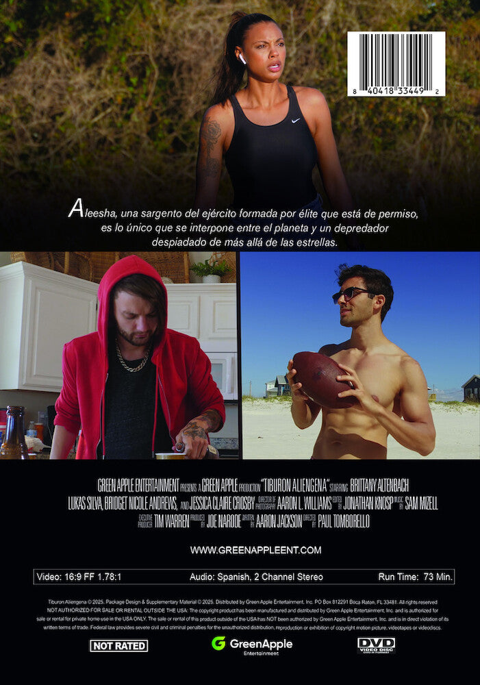 tiburon alienigena - Back Panel - DVD