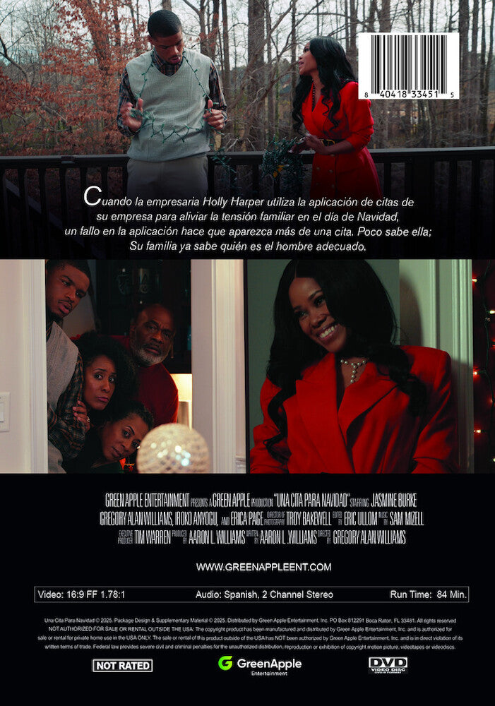 una cita para navidad - Back Panel - DVD
