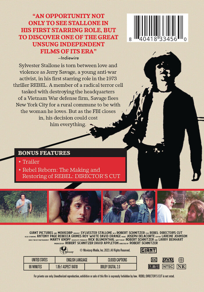 rebel: director's cut - Back Panel - DVD