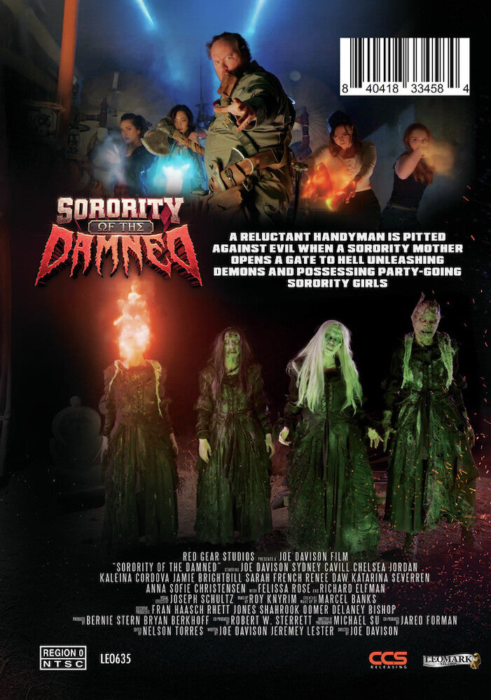 Sorority of the Damned - Back Panel - 