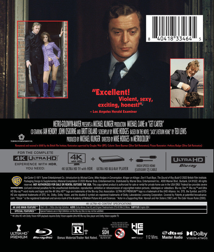 get carter - Back Panel - 4K UHD