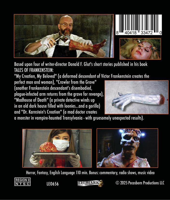 tales of frankenstein - special edition - Back Panel - Blu-ray
