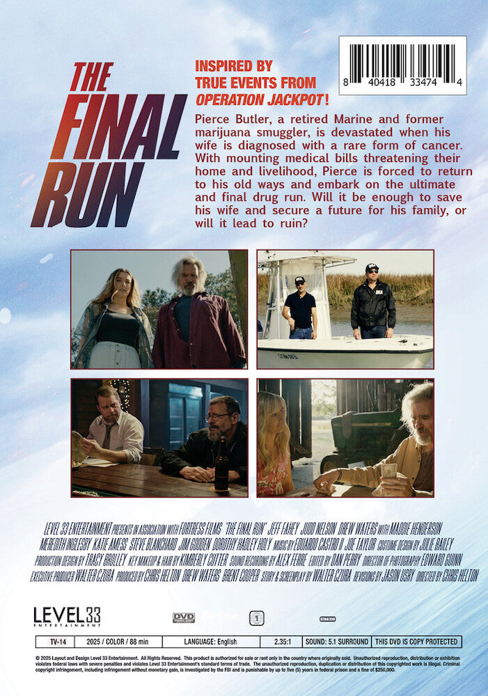 the final run - Back Panel - DVD