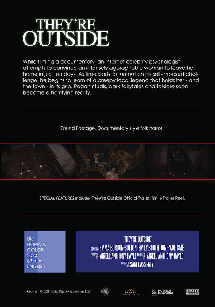 they're outside - Back Panel - DVD