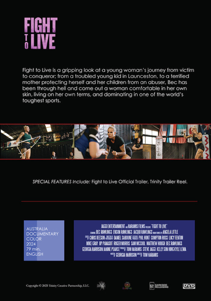 fight to live - Back Panel - DVD