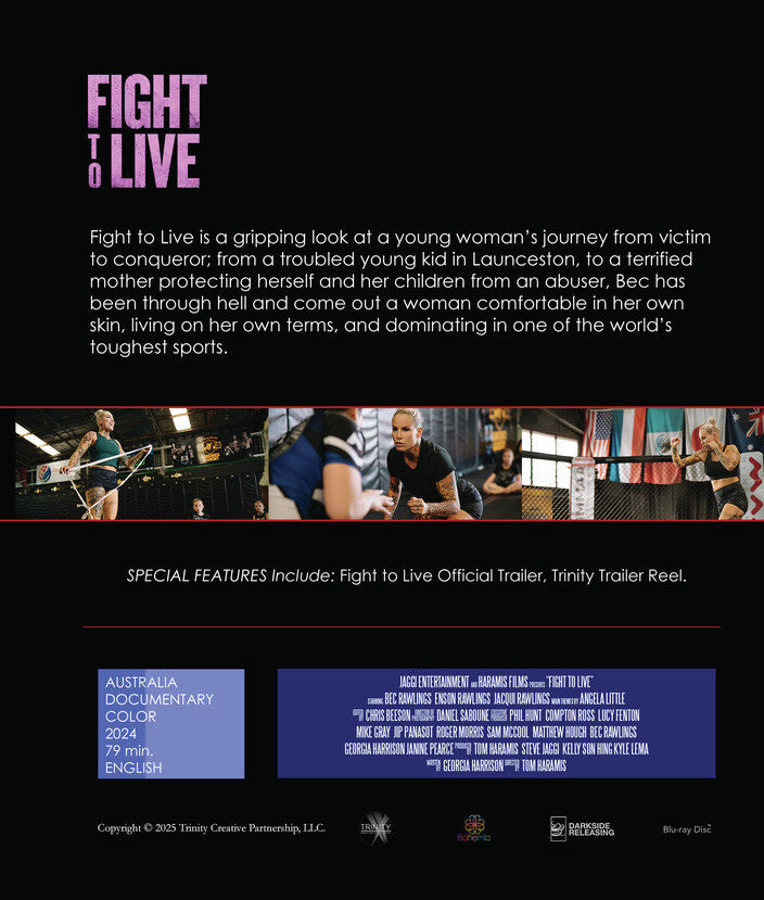 fight to live - - Back Panel - Blu-ray