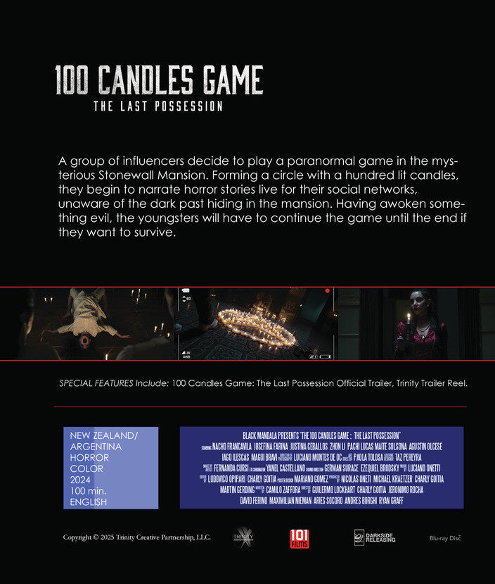 100 candles game: the last possession - - Back Panel - Blu-ray