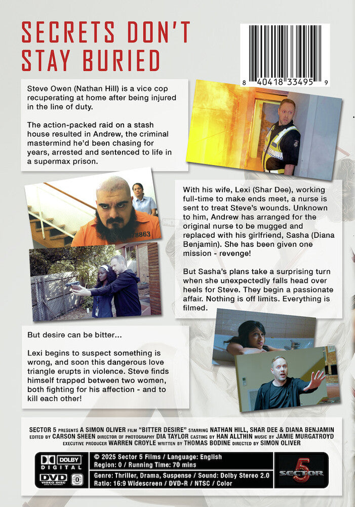 bitter desire - Back Panel - DVD