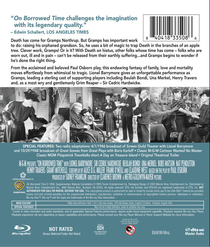 on borrowed time - Back Panel - Blu-ray