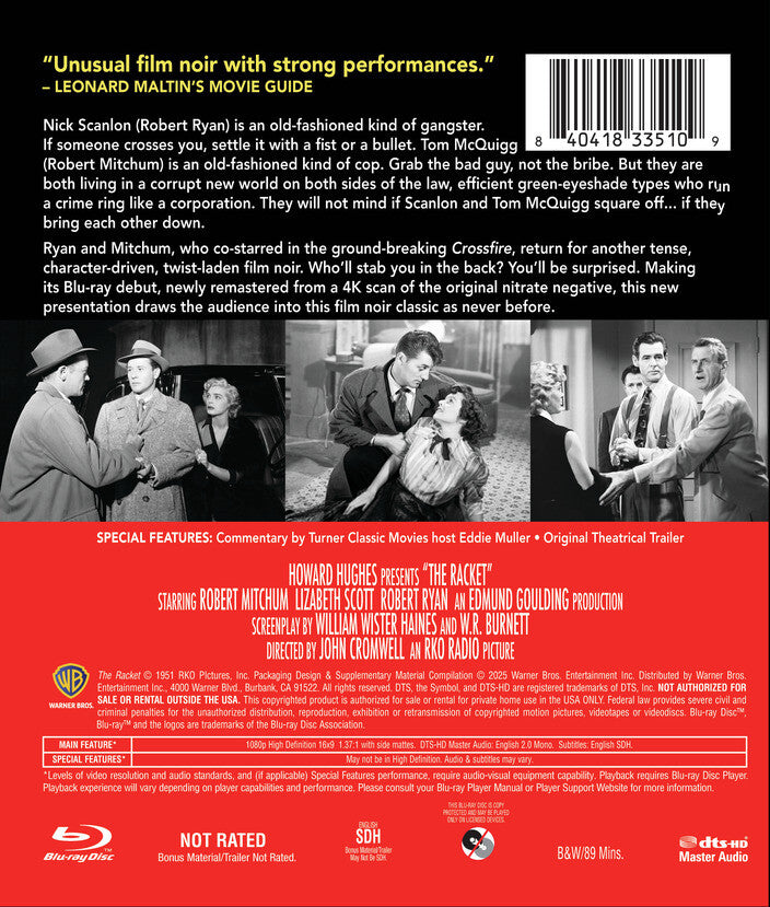 the racket - Back Panel - Blu-ray