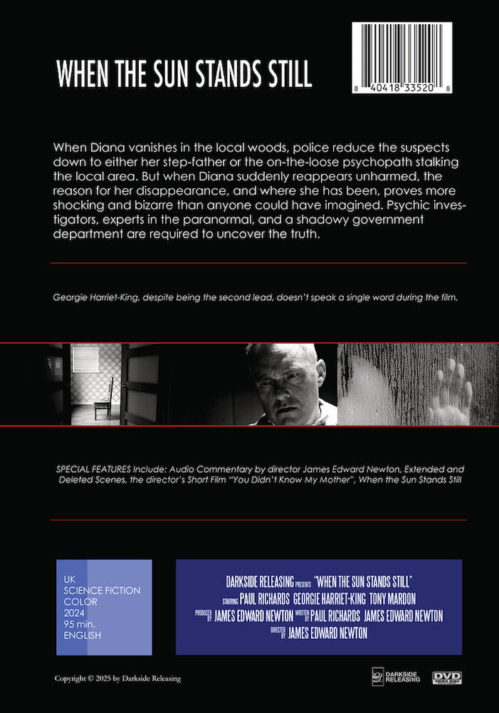 when the sun stands still - Back Panel - DVD