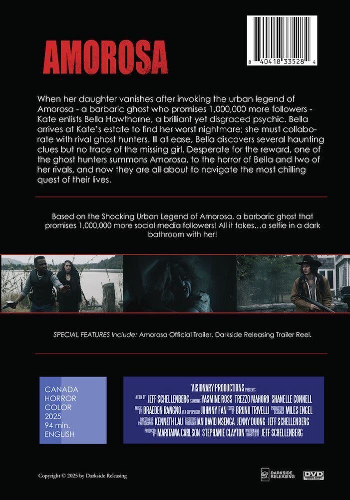 amorosa - Back Panel - DVD