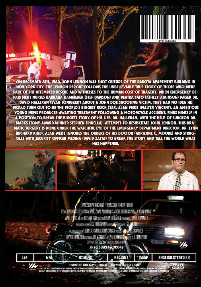 the lennon report - Back Panel - DVD
