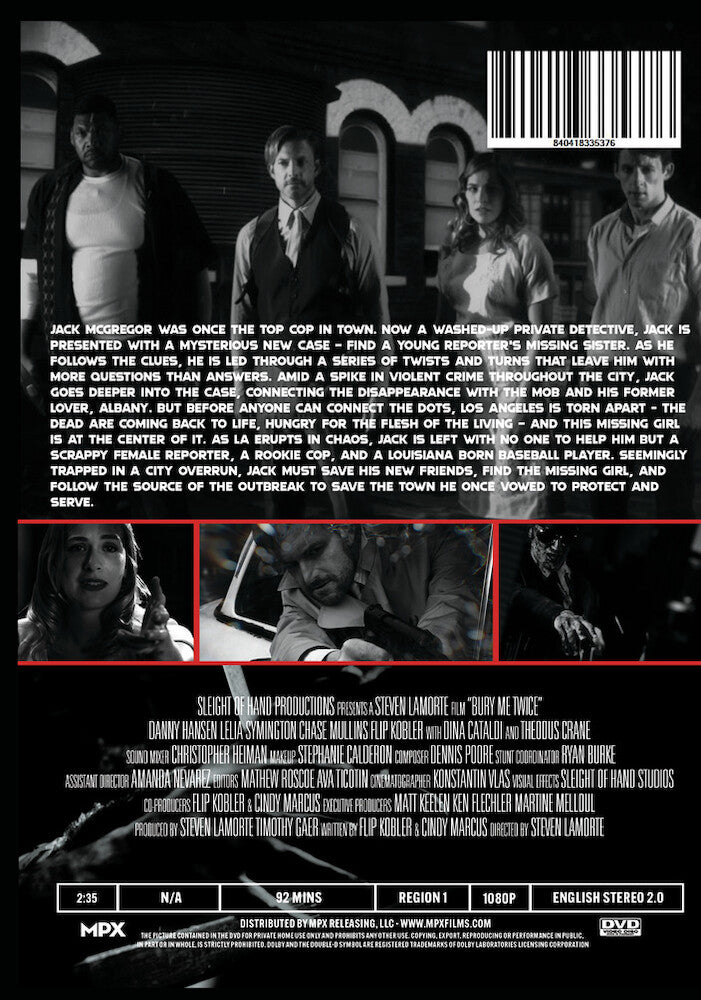 bury me twice - Back Panel - DVD