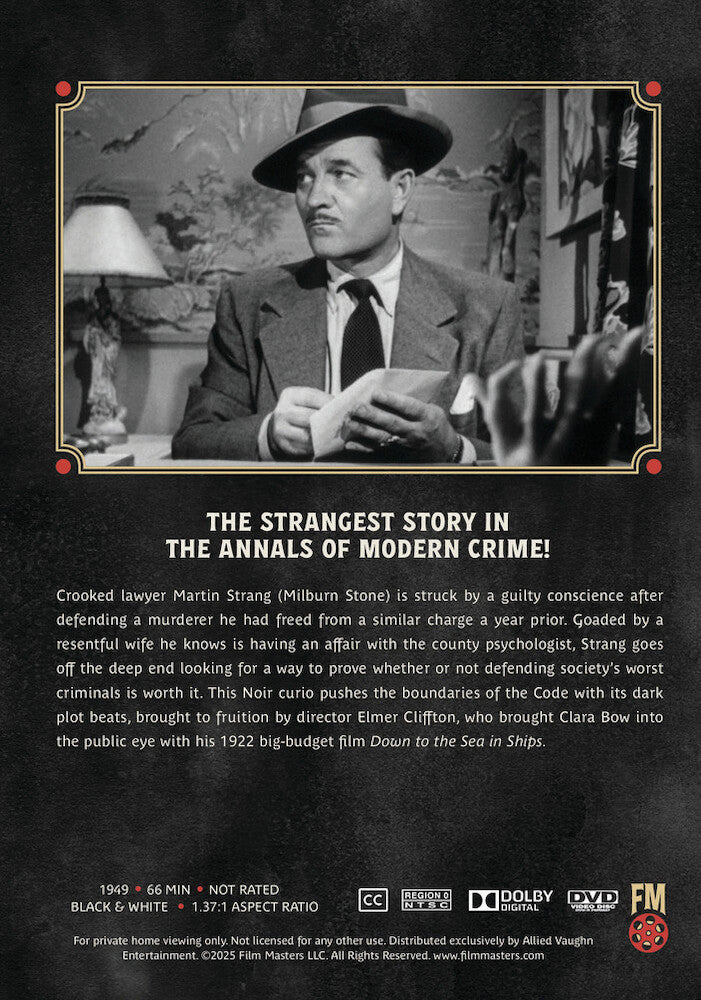 The Judge (1949)| Newly Restored Archive Collection - Back Panel - 