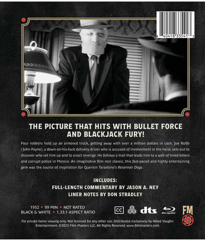 kansas city confidential (1952)| newly restored archive collection - Back Panel - Blu-ray