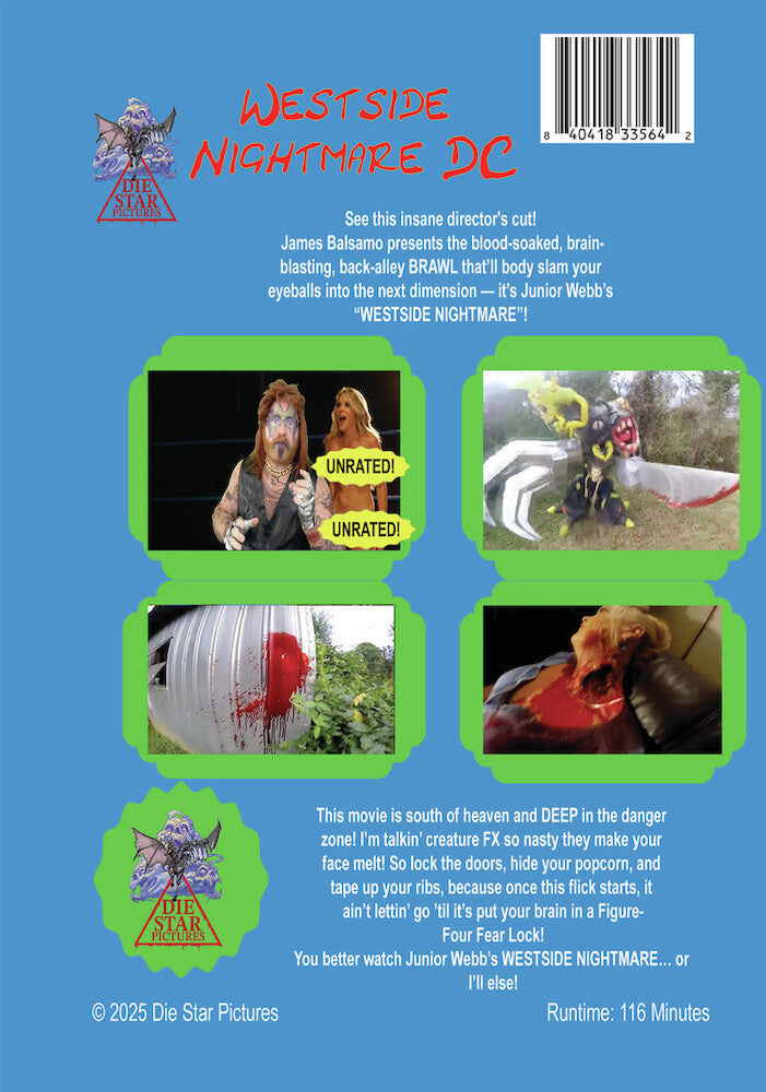 westside nightmare director's cut - Back Panel - DVD