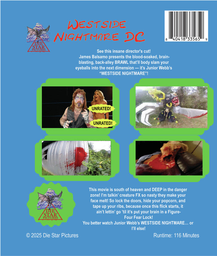 westside nightmare director's cut - Back Panel - Blu-ray