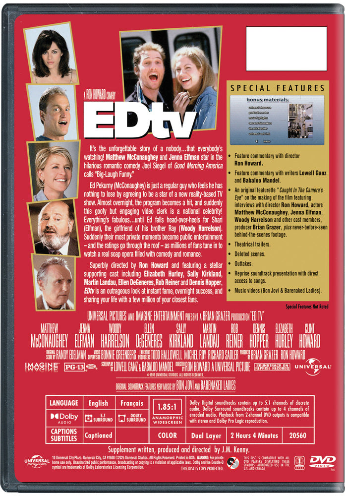 EDtv - Back Panel - 