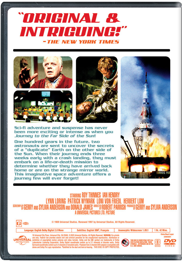 journey to the far side of the sun - Back Panel - DVD