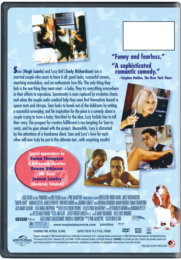 maybe baby - Back Panel - DVD