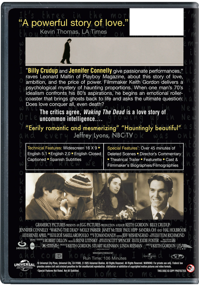 Waking the Dead - Back Panel - 