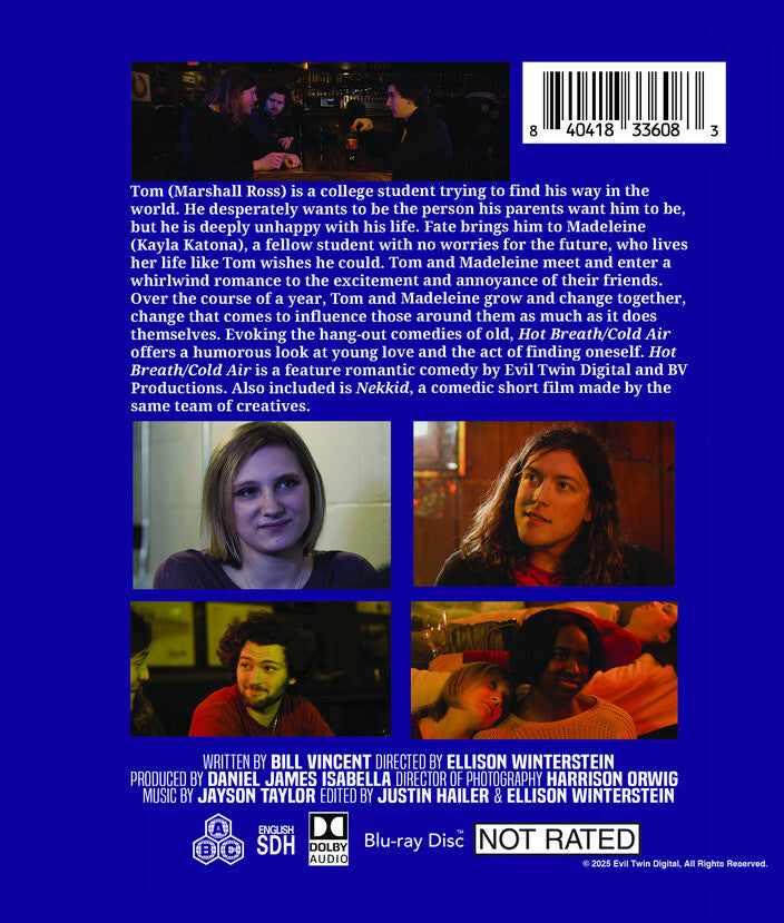 hot breath/cold air - Back Panel - Blu-ray