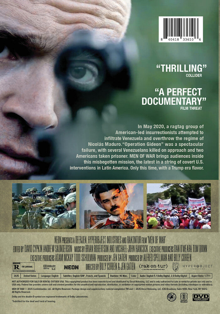 men of war - Back Panel - DVD