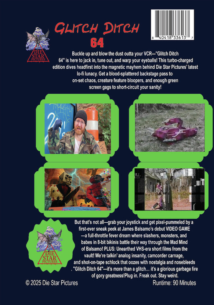 glitch ditch 64 - Back Panel - DVD