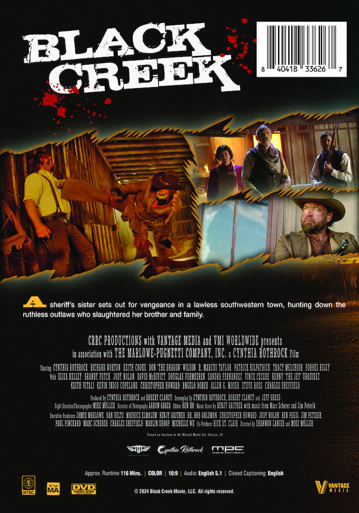 black creek - Back Panel - DVD
