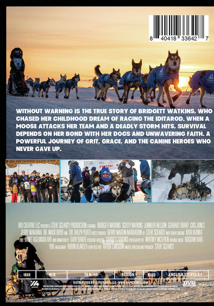 without warning - Back Panel - DVD