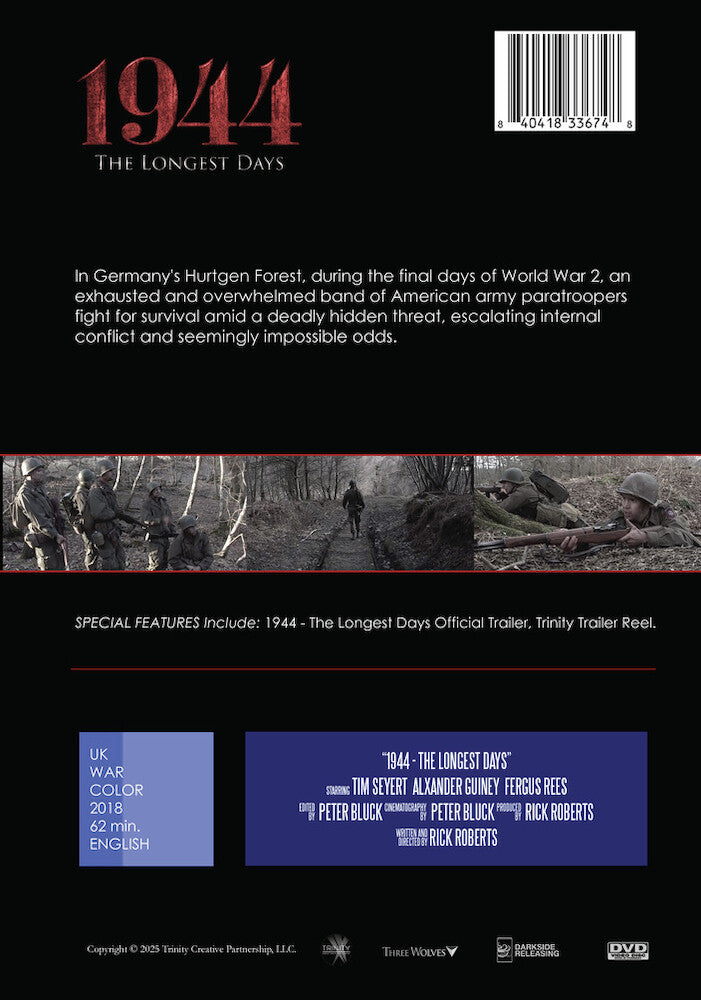 1944 - the longest days - Back Panel - DVD