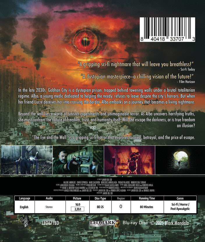 the eye and the wall - Back Panel - Blu-ray