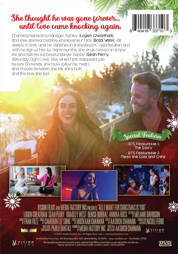 all i want for christmas is you - Back Panel - DVD