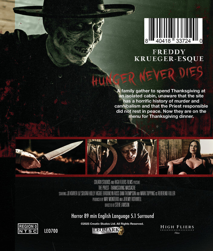 The Priest - Thanksgiving Massacre - Back Panel - 