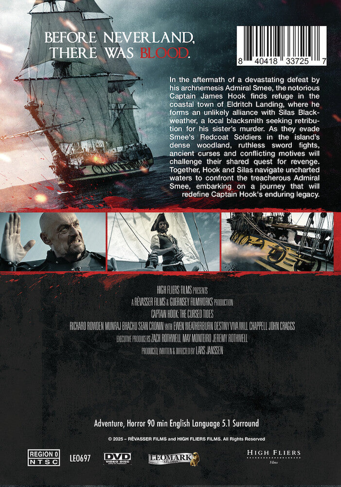 captain hook - the cursed tides - Back Panel - DVD