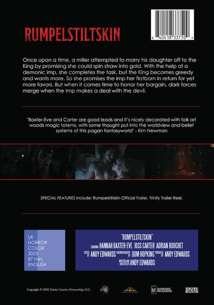 rumpelstiltskin - Back Panel - DVD