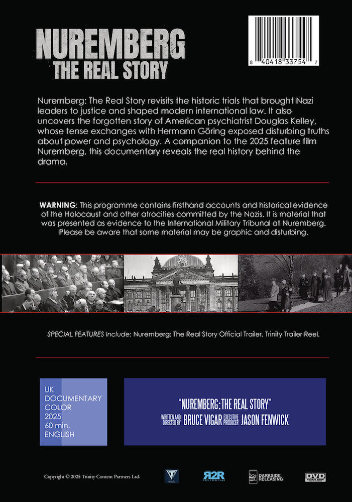 nuremberg - the real story - Back Panel - DVD
