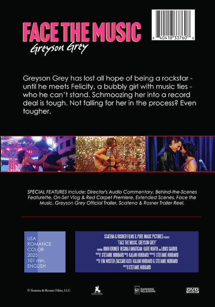 face the music, greyson grey - special edition - Back Panel - DVD
